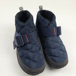 Chaco Ramble Puff Quilted Ankle Boot Mens 8 Blue Slip On Fleece Lined Slipper